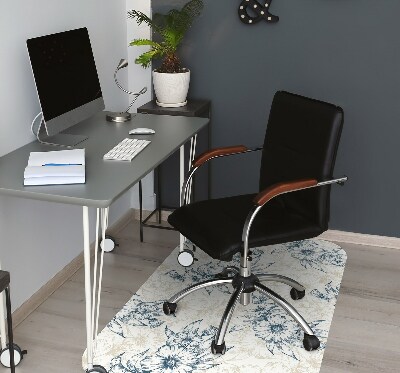 Tapis de chaise de bureau Art floral