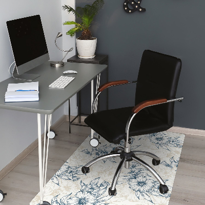 Tapis de chaise de bureau Art floral