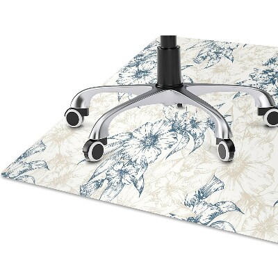 Tapis de chaise de bureau Art floral