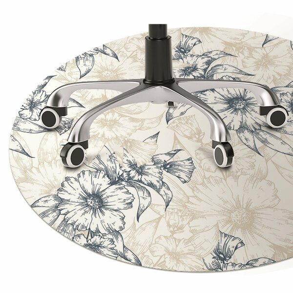 Tapis de chaise de bureau Art floral