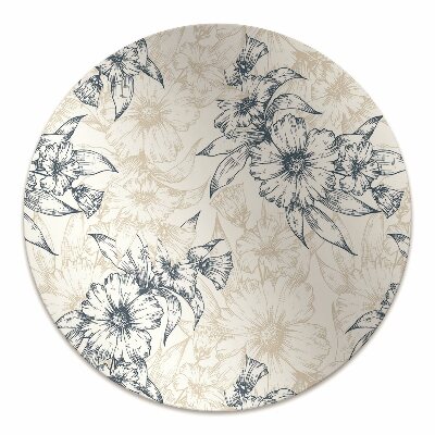 Tapis de chaise de bureau Art floral