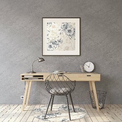 Tapis de chaise de bureau Art floral