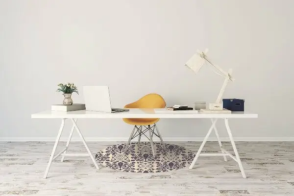 Tapis pour chaise de bureau Modèle bleu