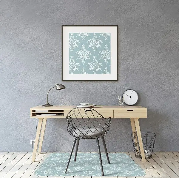 Tapis de chaise de bureau Damassé