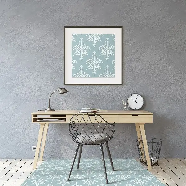 Tapis de chaise de bureau Damassé