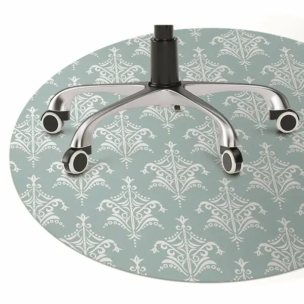 Tapis de chaise de bureau Damassé