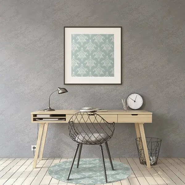Tapis de chaise de bureau Damassé