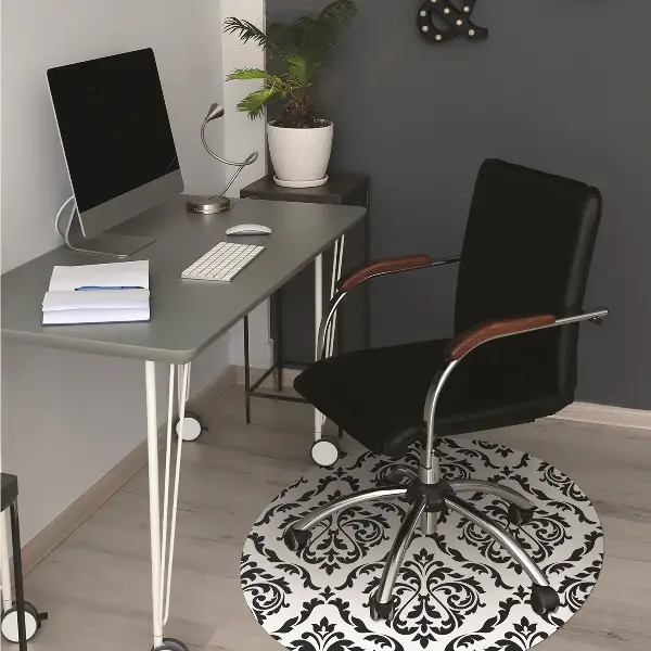 Tapis de chaise de bureau Damassé