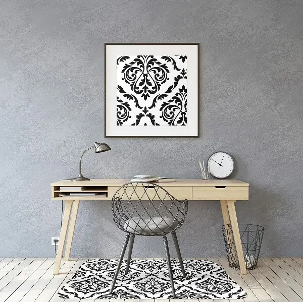 Tapis de chaise de bureau Damassé