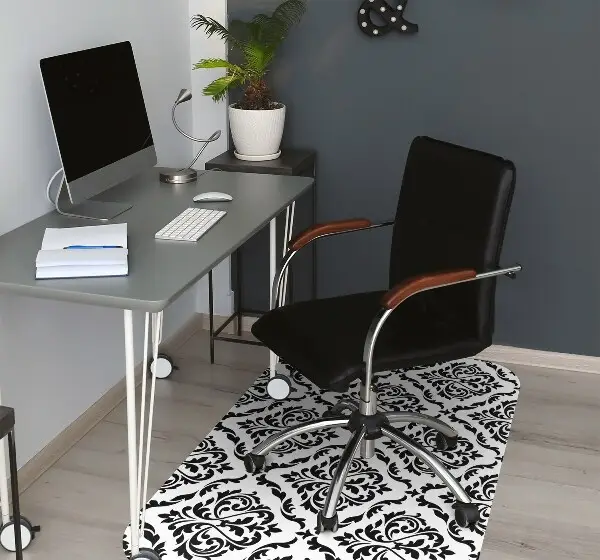 Tapis de chaise de bureau Damassé