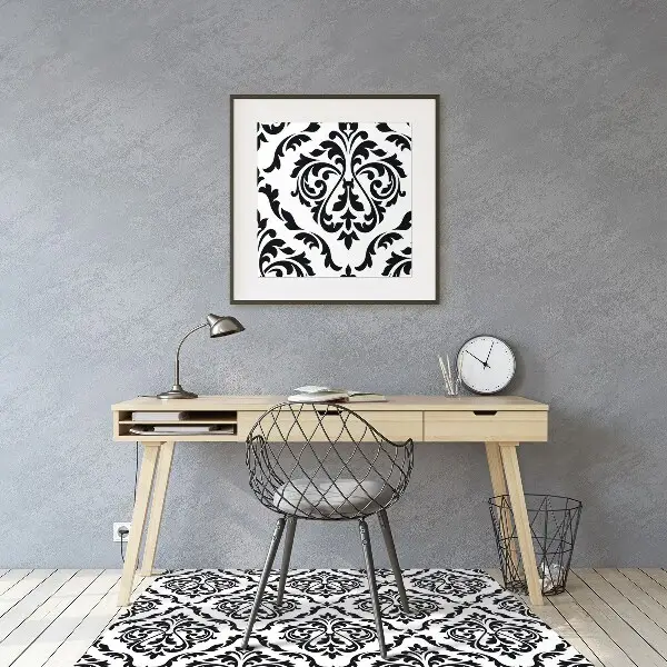 Tapis de chaise de bureau Damassé