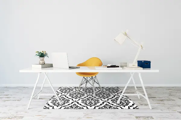 Tapis de chaise de bureau Damassé