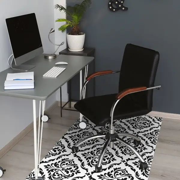 Tapis de chaise de bureau Damassé