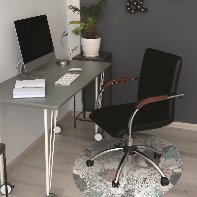 Tapis bureau Motif floral