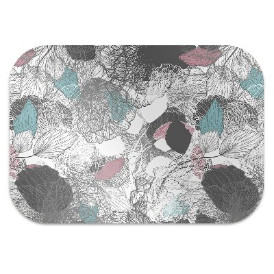 Tapis bureau Motif floral