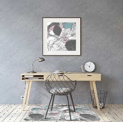 Tapis bureau Motif floral