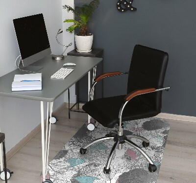 Tapis bureau Motif floral