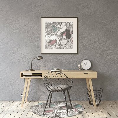 Tapis bureau Motif floral