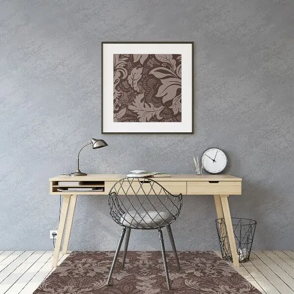 Tapis protège sol Modèle de style damassé