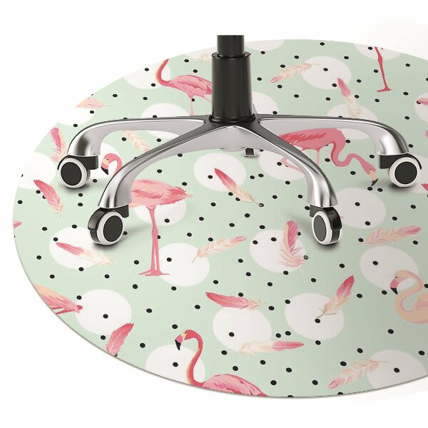 Tapis fauteuil bureau do biura Flamants et points