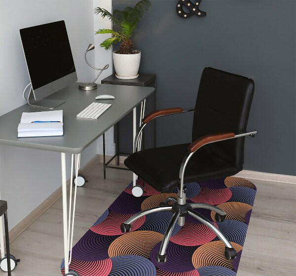 Tapis bureau Modèle coloré