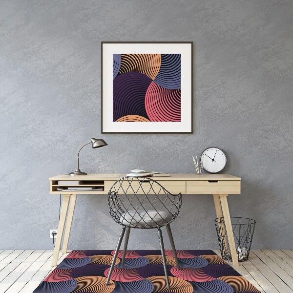 Tapis bureau Modèle coloré