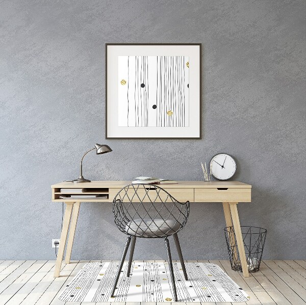 Tapis bureau Lignes minces