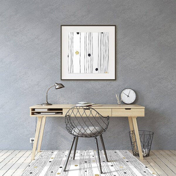 Tapis bureau Lignes minces