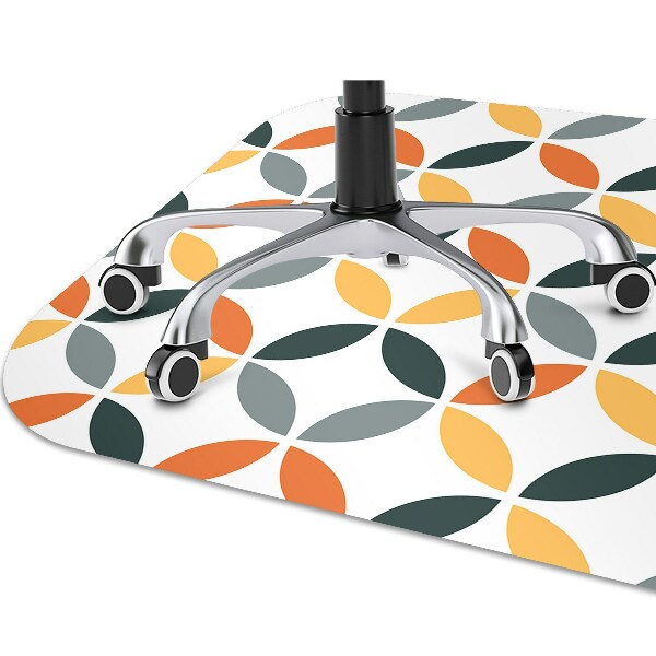 Tapis fauteuil bureau do biura Roues géométriques