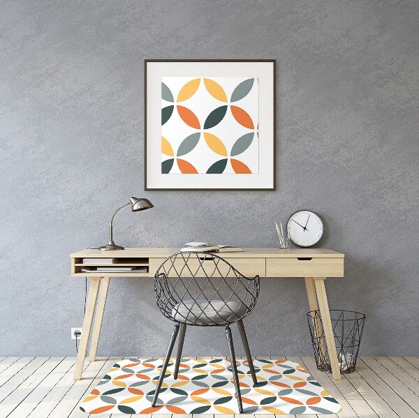 Tapis fauteuil bureau do biura Roues géométriques