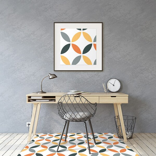 Tapis fauteuil bureau do biura Roues géométriques