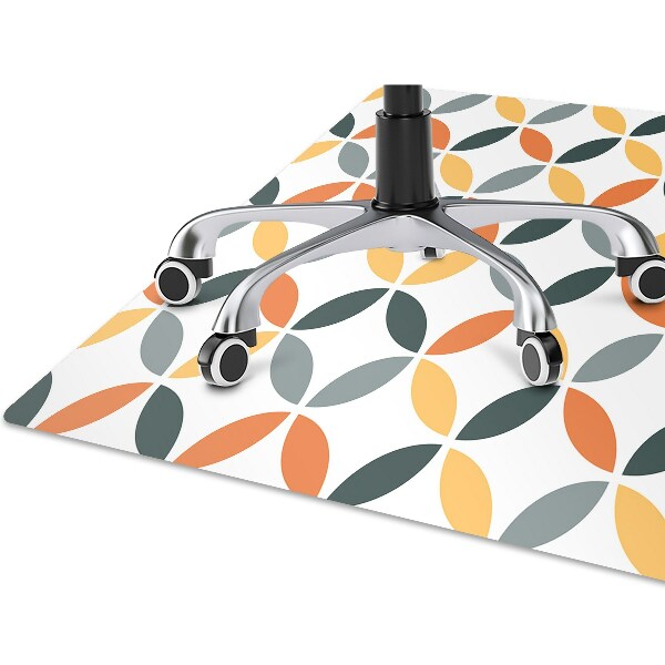 Tapis fauteuil bureau do biura Roues géométriques