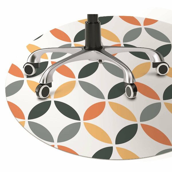 Tapis fauteuil bureau do biura Roues géométriques