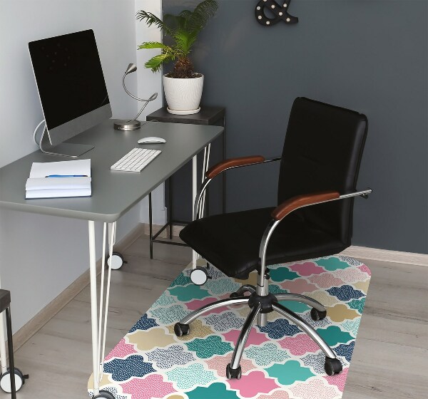Tapis bureau Modèle coloré
