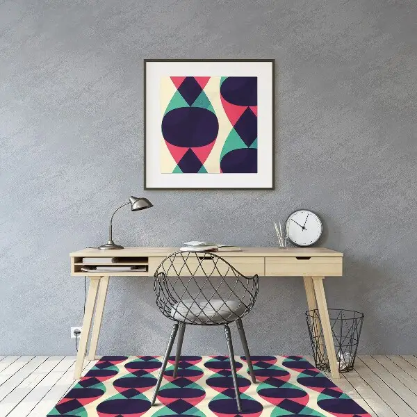 Tapis bureau Modèle coloré