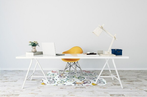 Tapis de chaise de bureau Vélos municipaux