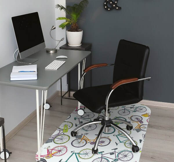 Tapis de chaise de bureau Vélos municipaux
