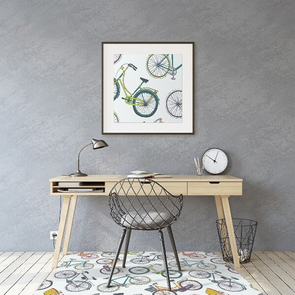 Tapis de chaise de bureau Vélos municipaux