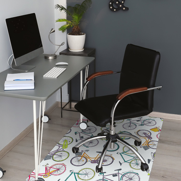 Tapis de chaise de bureau Vélos municipaux
