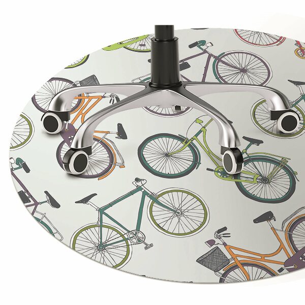 Tapis de chaise de bureau Vélos municipaux