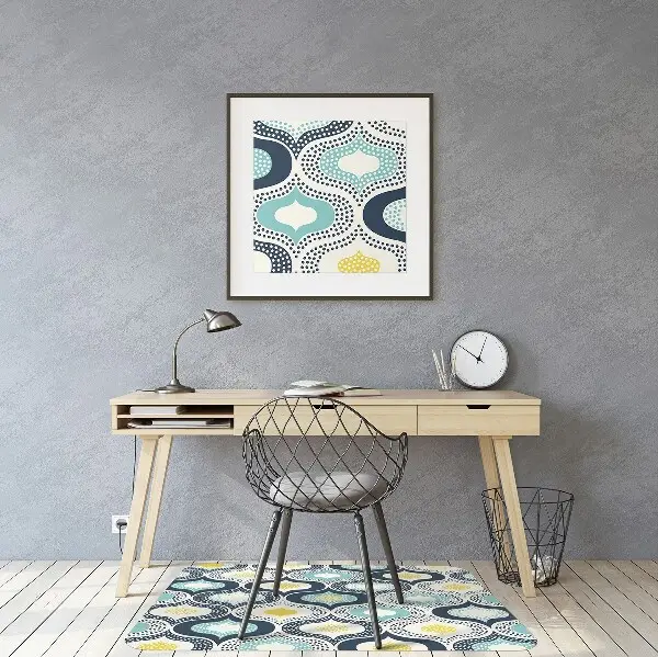 Tapis bureau Points doodle