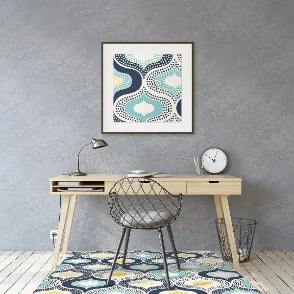 Tapis bureau Points doodle