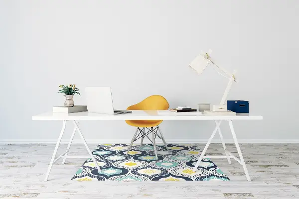 Tapis bureau Points doodle
