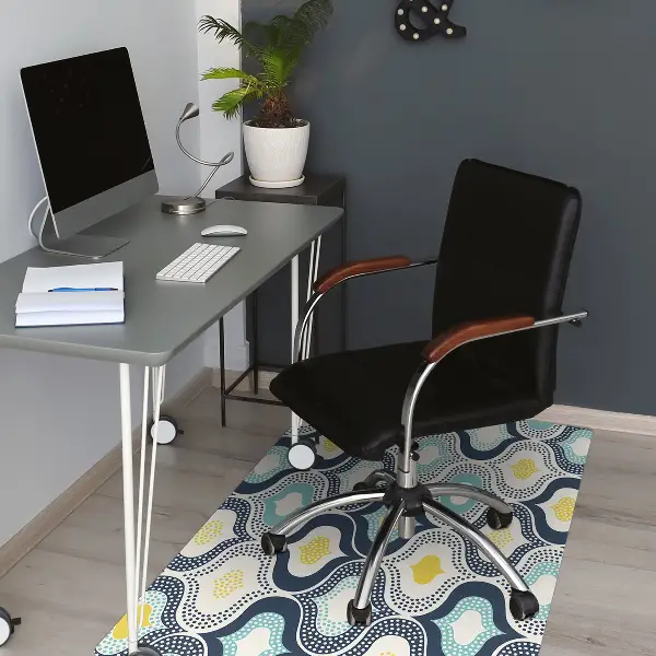 Tapis bureau Points doodle