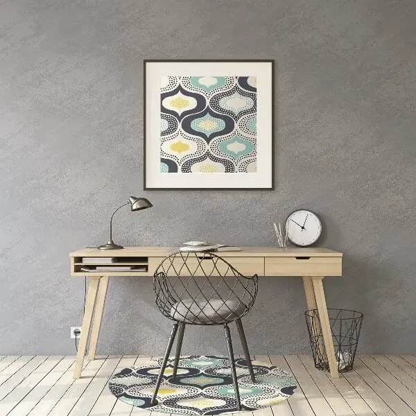 Tapis bureau Points doodle