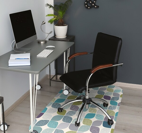 Tapis fauteuil bureau do biura Modèle géométrique