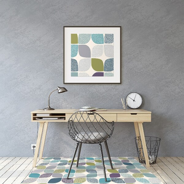 Tapis fauteuil bureau do biura Modèle géométrique