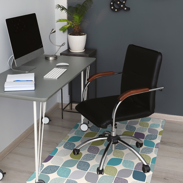 Tapis fauteuil bureau do biura Modèle géométrique