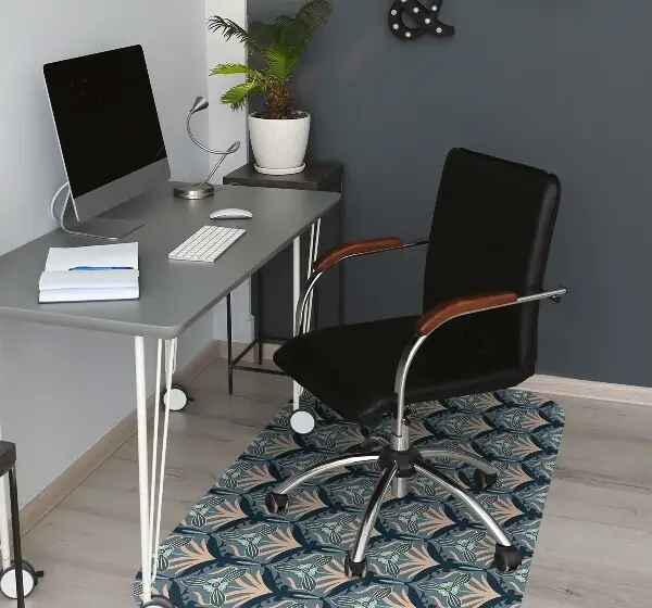 Tapis pour chaise de bureau Fleurs vintage