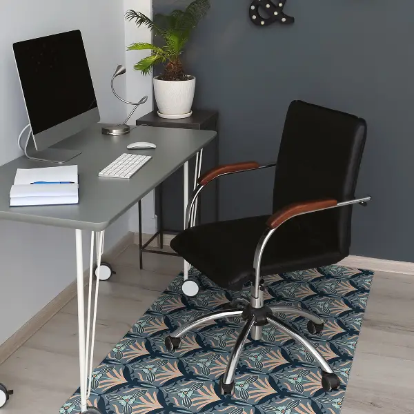 Tapis pour chaise de bureau Fleurs vintage